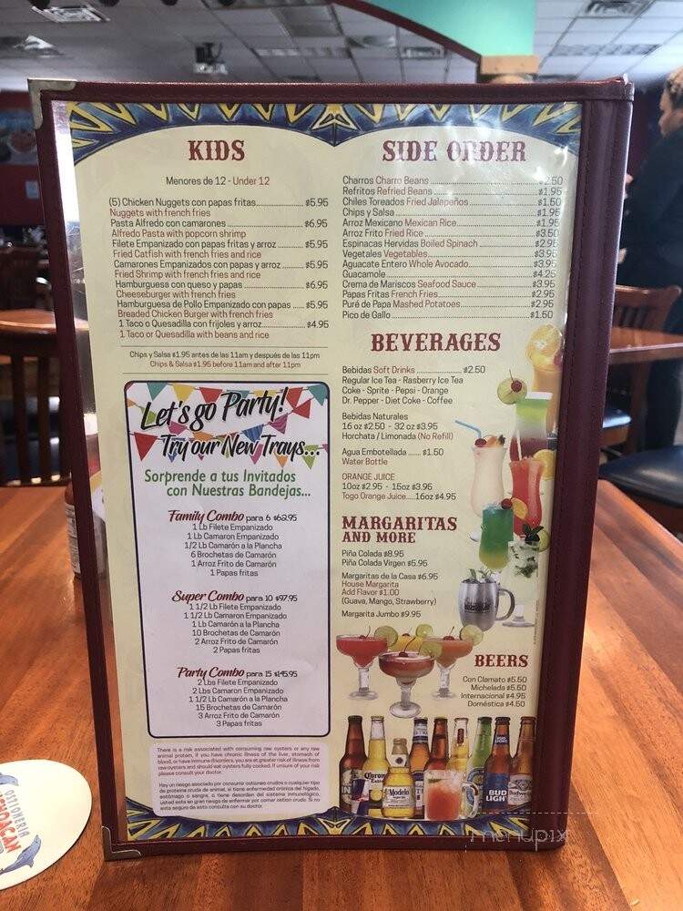 Ostioneria Michoacan - Houston, TX menu_pic