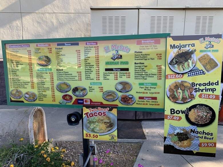 El Metate Mexican Food - Mesa, AZ menu_pic