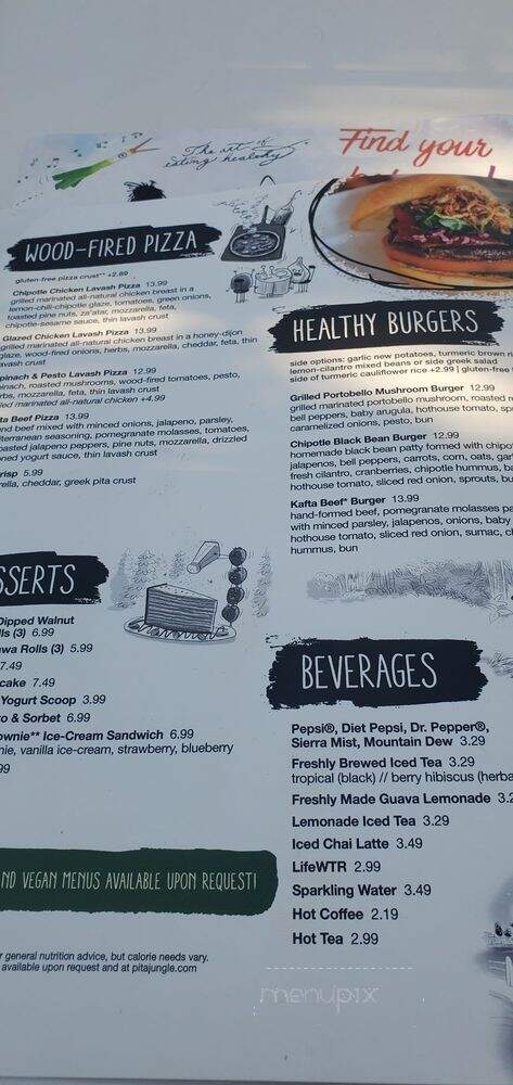 Pita Jungle - Scottsdale, AZ menu_pic