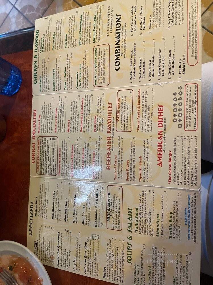 Los Olivos - Scottsdale, AZ menu_pic