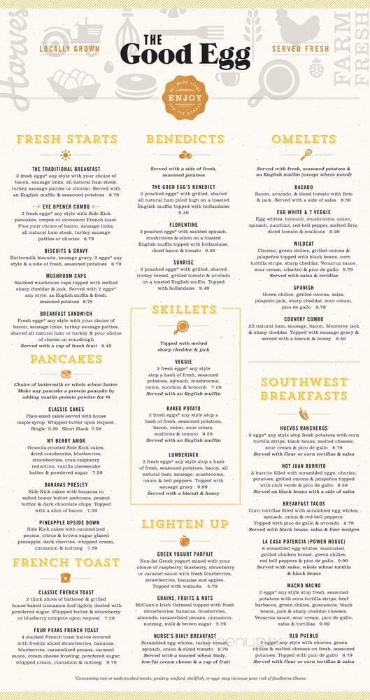 Good Egg - Scottsdale, AZ menu_pic