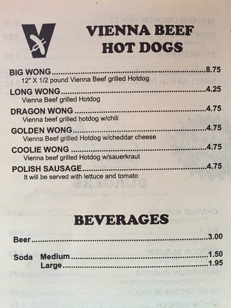 Long Wong's - Scottsdale, AZ menu_pic