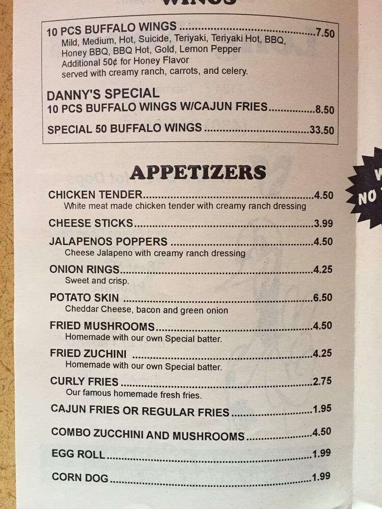 Long Wong's - Scottsdale, AZ menu_pic