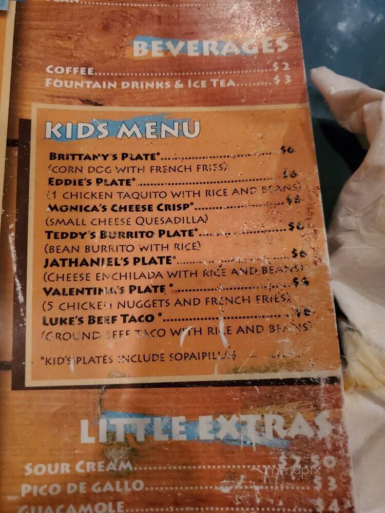 Frank & Lupe's Old Mexico - Scottsdale, AZ menu_pic