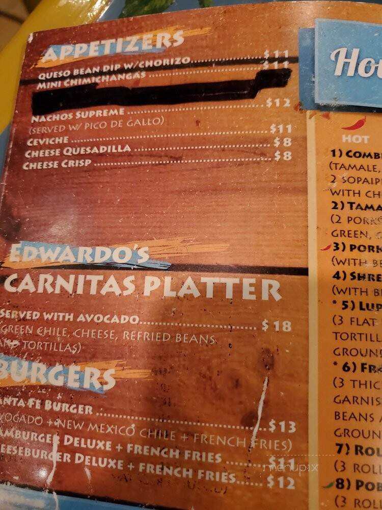 Frank & Lupe's Old Mexico - Scottsdale, AZ menu_pic