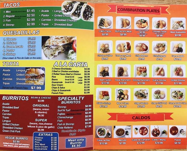 Rudy's Burritos - Chandler, AZ menu_pic