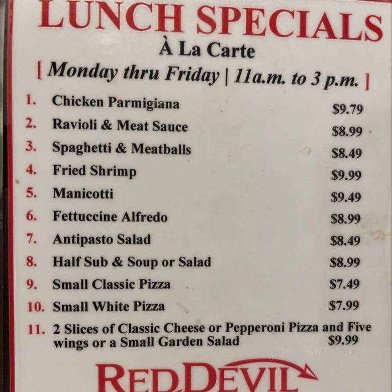 Red Devil Pizza Take Out - Phoenix, AZ