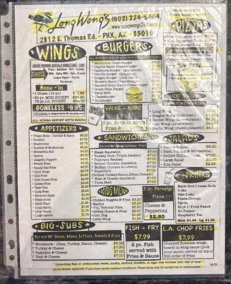 Long Wong's Restaurant - Phoenix, AZ