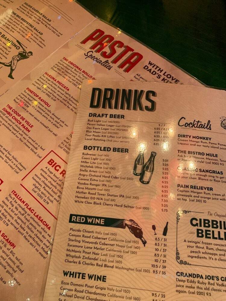 Oregano's Pizza Bistro - Phoenix, AZ menu_pic