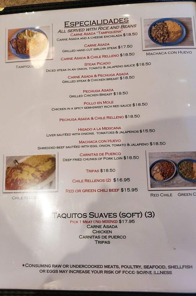 Comedor Guadalajara - Phoenix, AZ menu_pic