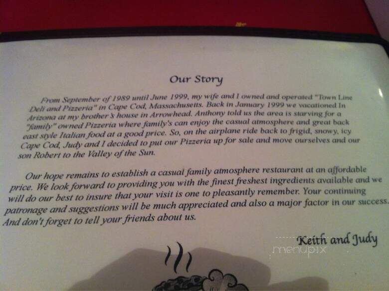 Grimaldi's Pizzeria - Glendale, AZ menu_pic