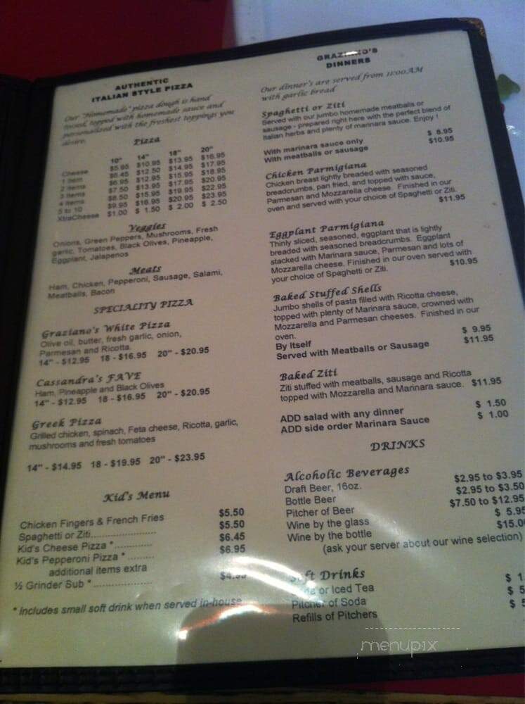 Grimaldi's Pizzeria - Glendale, AZ menu_pic