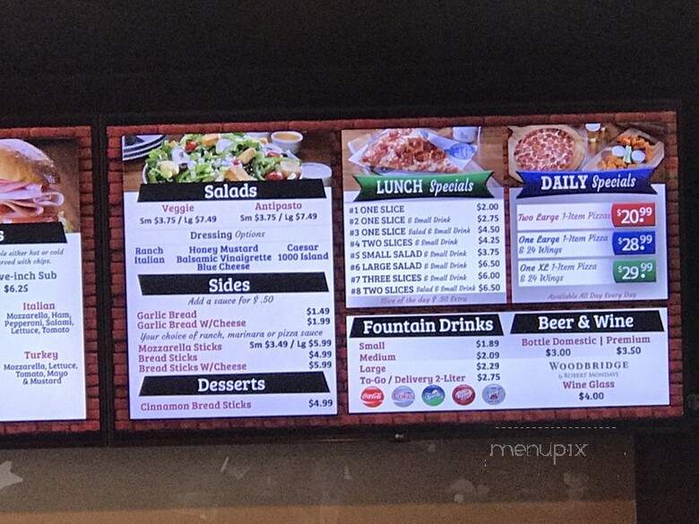 Barro's Pizza - Glendale, AZ menu_pic