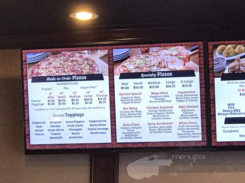 Barro's Pizza - Glendale, AZ menu_pic