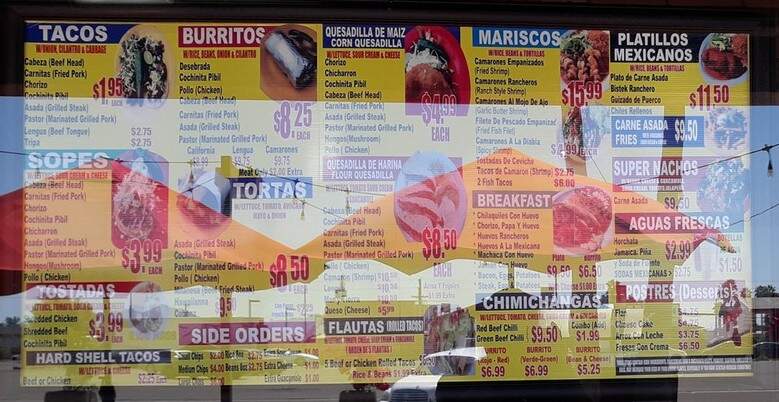 Pancho Taqueria - Phoenix, AZ menu_pic