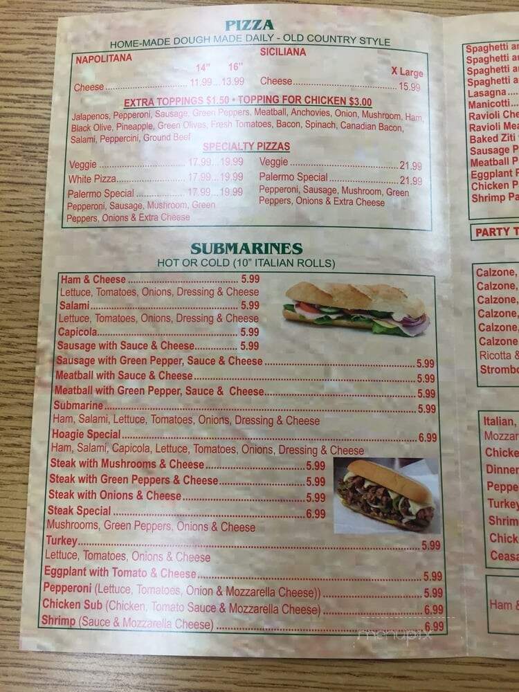 Palermos Pizza - Phoenix, AZ menu_pic