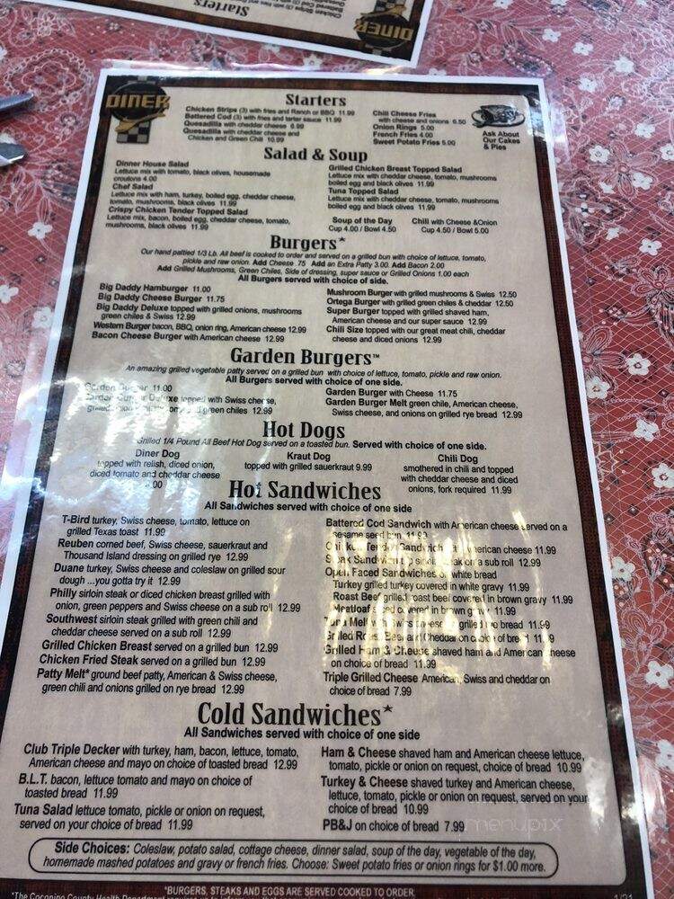 Downtown Diner - Flagstaff, AZ menu_pic