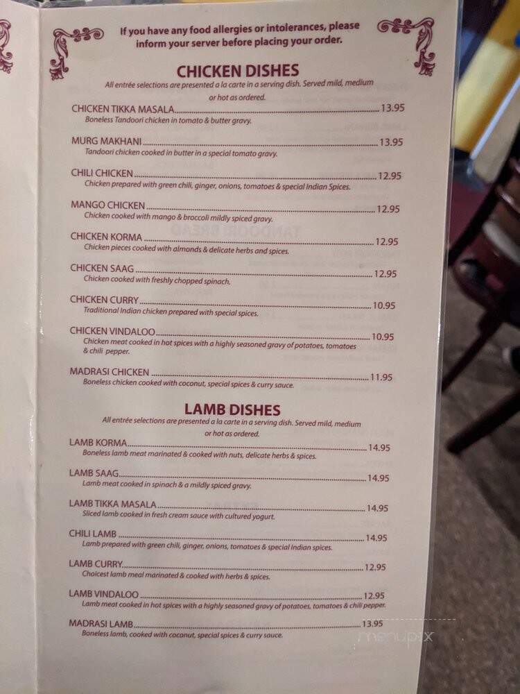 Delhi Palace - Flagstaff, AZ menu_pic