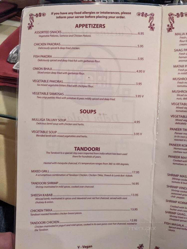 Delhi Palace - Flagstaff, AZ menu_pic