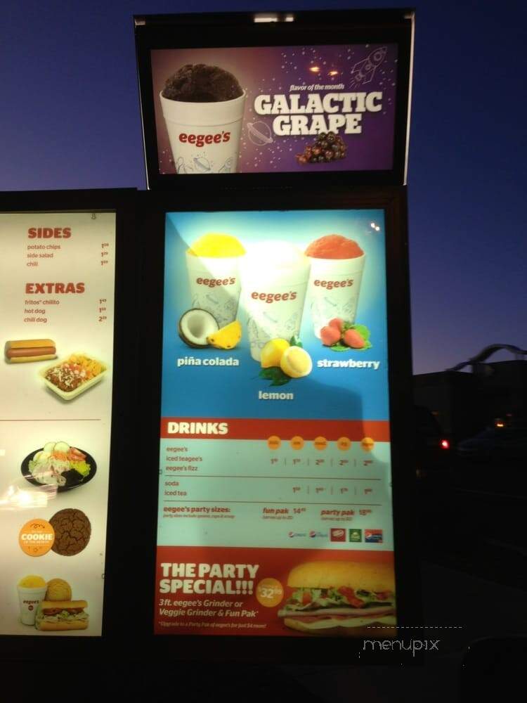 Eegee's - Marana, AZ menu_pic