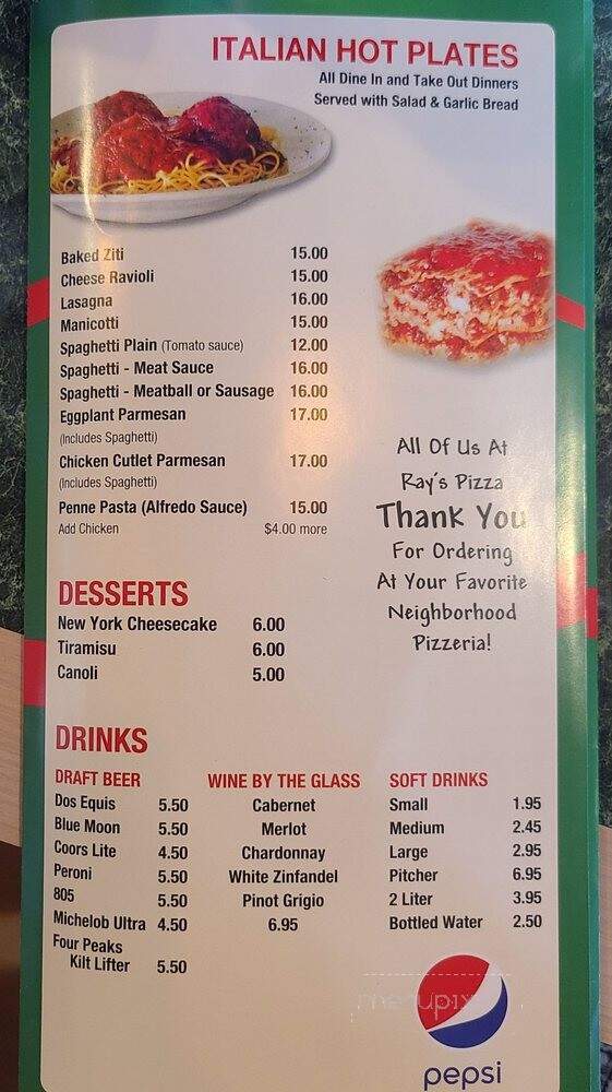 Ray's Pizza Restaurant - Peoria, AZ
