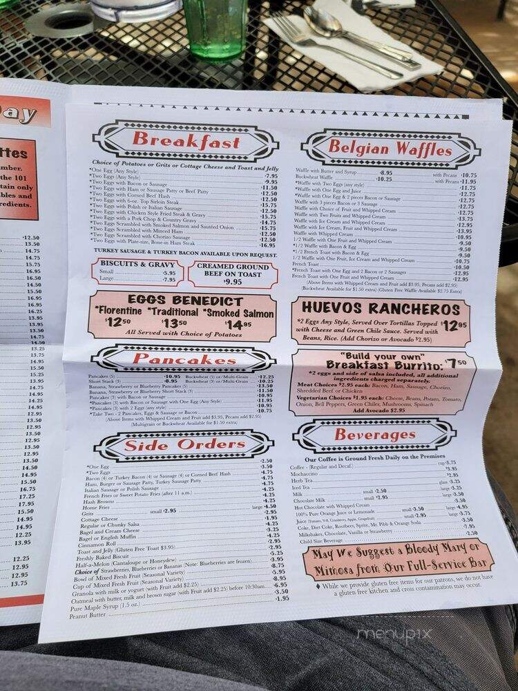 Coffee Pot Restaurant and Gift Shop - Sedona, AZ menu_pic
