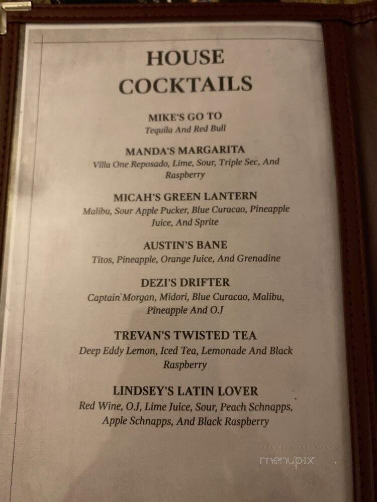 Olde Sedona - Sedona, AZ menu_pic