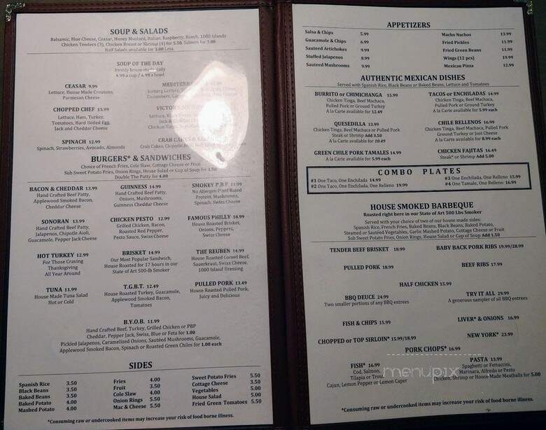 Keiser's West - Sedona, AZ menu_pic