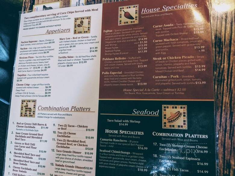 La Cocina - Snowflake, AZ menu_pic