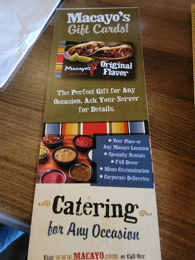 Macayo's Mexican Restaurants - Surprise, AZ menu_pic