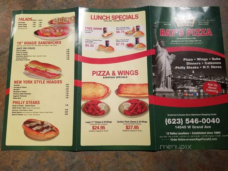 Ray's Pizza - Surprise, AZ menu_pic