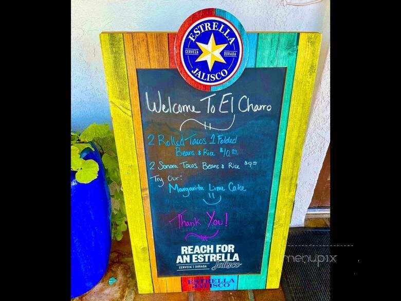 El Charro Cafe - Yuma, AZ menu_pic