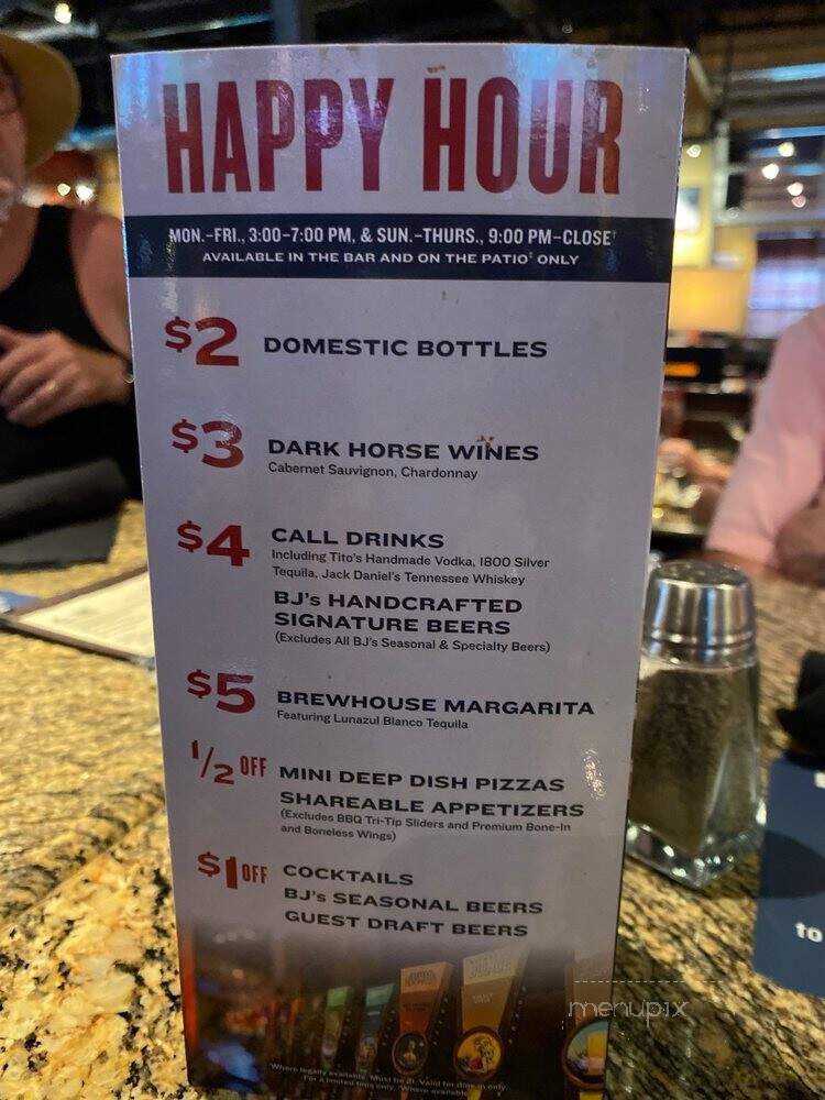 BJ's Restaurant & Brewery - Tucson, AZ menu_pic