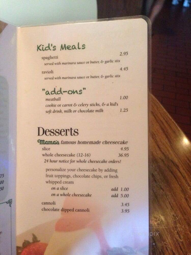 Mama's Famous Pizza & Heros - Tucson, AZ menu_pic