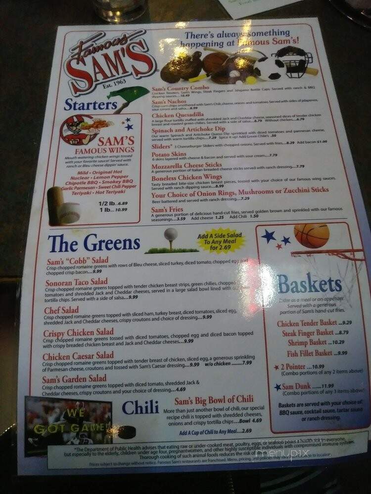 Famous Sam's Restaurant & Bar - Tucson, AZ