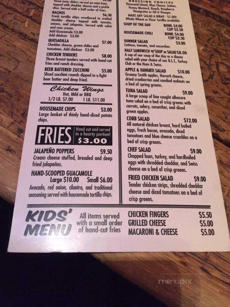 Bob Dobb's Bar & Grill - Tucson, AZ menu_pic