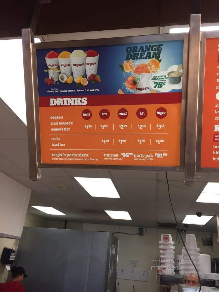 Eegee's - Tucson, AZ menu_pic