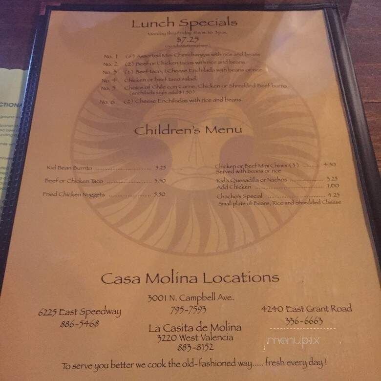 Casa Molina Restaurants - Tucson, AZ