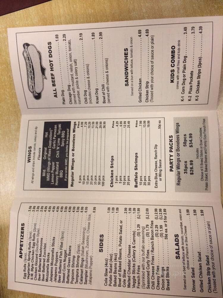 Wing Factory - Tucson, AZ menu_pic