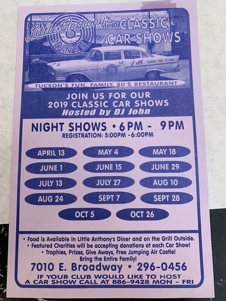 Grandma Tony's Pizza - Tucson, AZ menu_pic