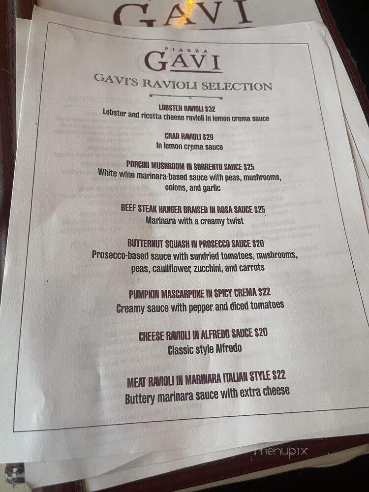 Piazza Gavi-Gavi Italian Rstrn - Tucson, AZ menu_pic