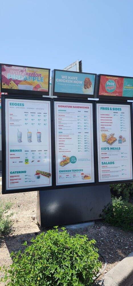 Eegee's - Tucson, AZ menu_pic