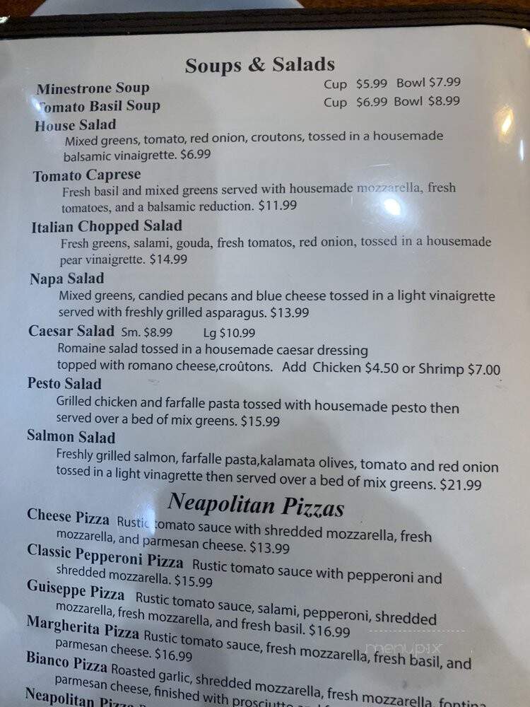 Cafe Bama Pizzeria - Tucson, AZ menu_pic