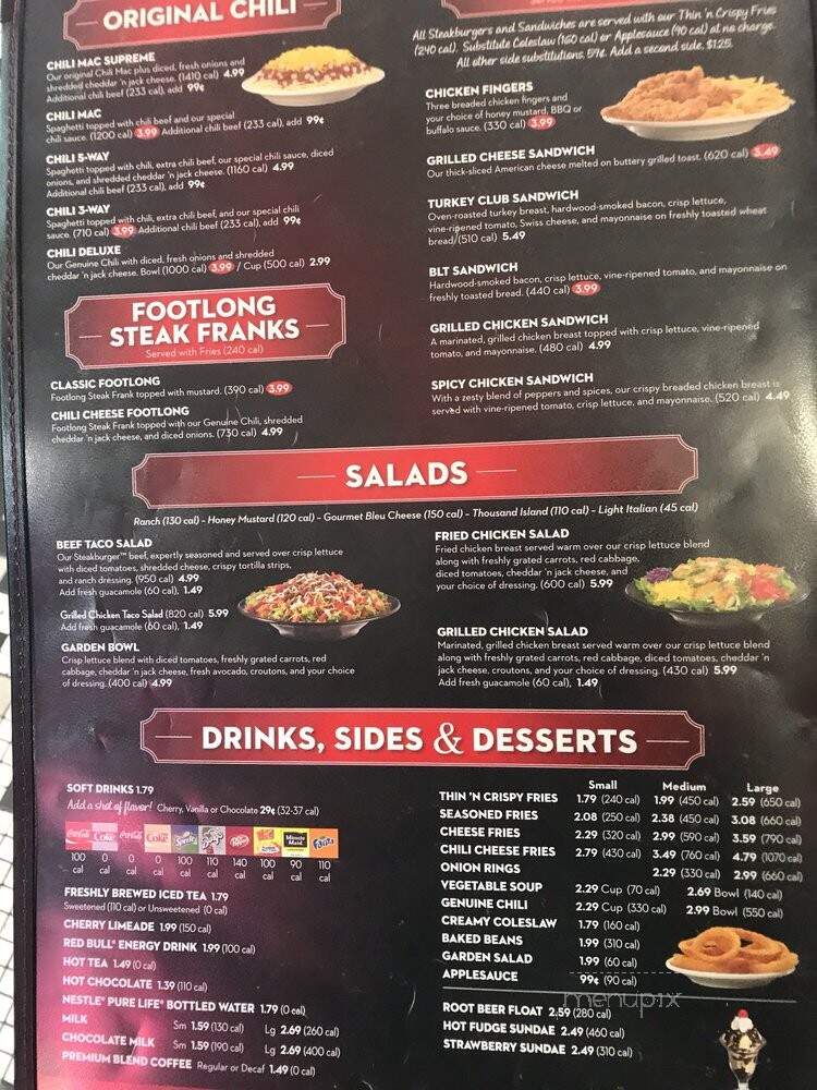 Steak 'n Shake - Indianapolis, IN menu_pic
