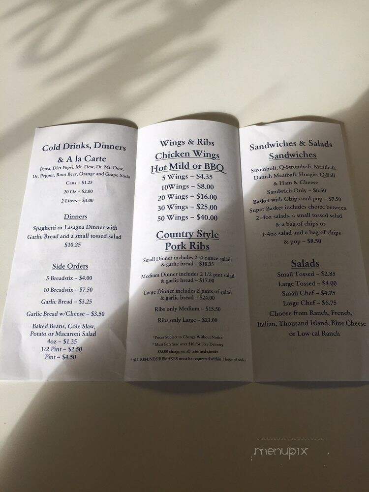 Barry's Pizza - Indianapolis, IN menu_pic