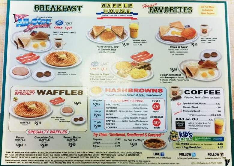 Waffle & Steak Restaurant - Indianapolis, IN menu_pic