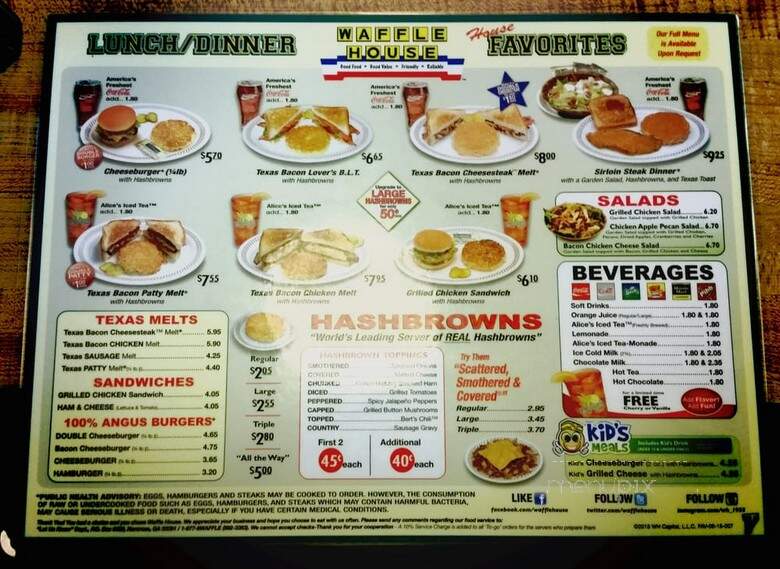 Waffle & Steak Restaurant - Indianapolis, IN menu_pic