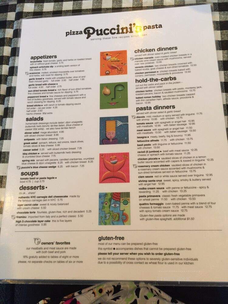 Puccini's Smiling Teeth Pizza - Indianapolis, IN