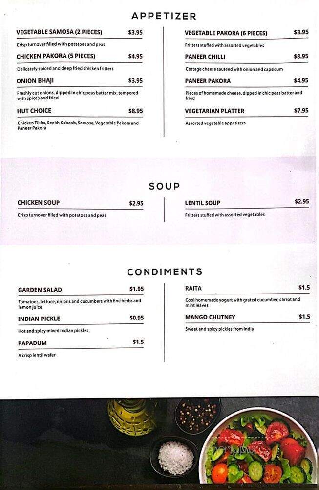 India Garden Restaurant - Indianapolis, IN menu_pic