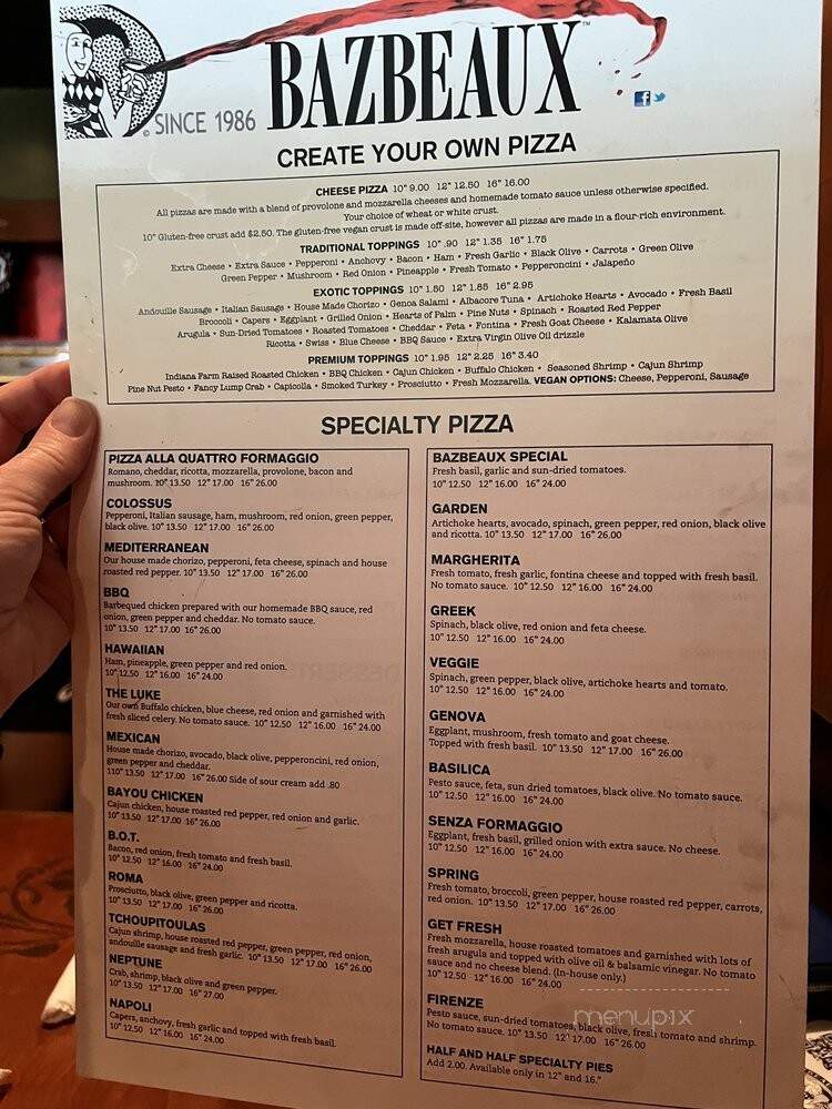 Bazbeaux Pizza - Indianapolis, IN